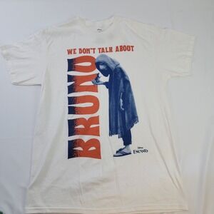 Disney Encanto Bruno Graphic T-Shirt We Don't Talk‎ About Bruno White Tee M